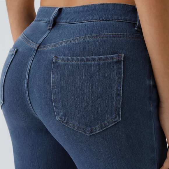 Halara Flex™ Mid Rise Pockets Casual Bootcut Jeans - Picture 2 of 4